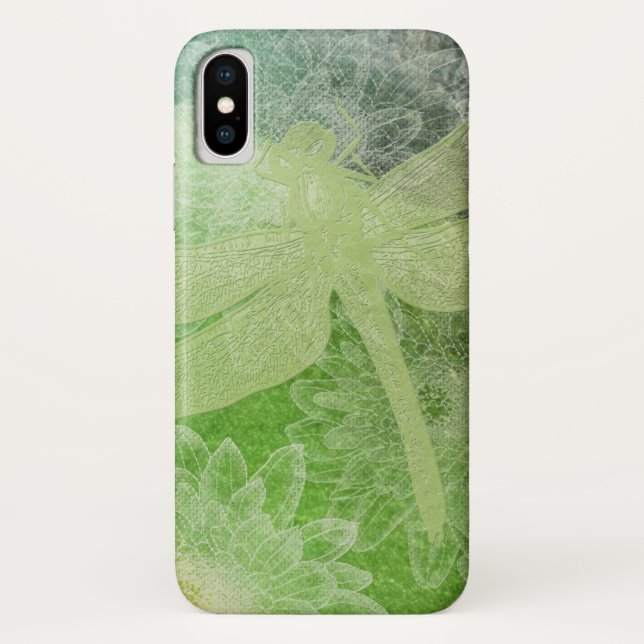 Capa Para iPhone, Case-Mate Arte Verde bonito Dragonfly (Verso)