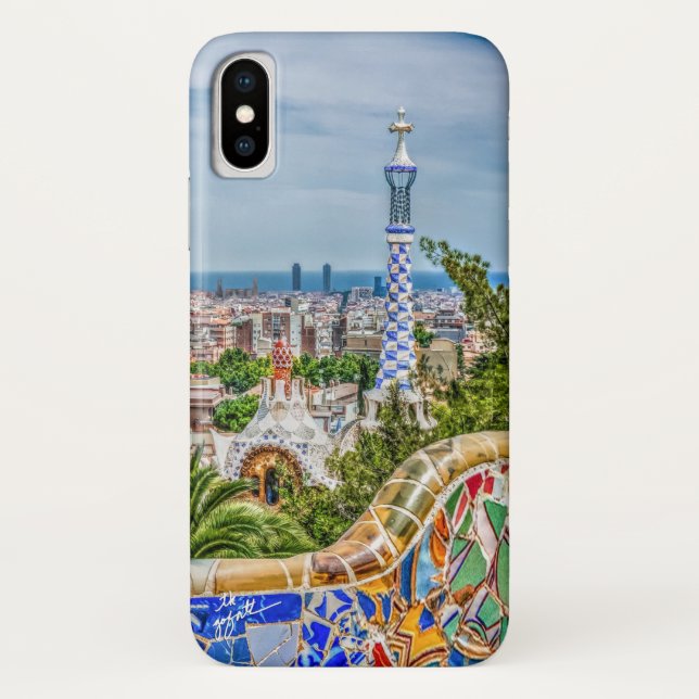 Capa Para iPhone, Case-Mate Artista moderno fotográfico original de Barcelona (Verso)