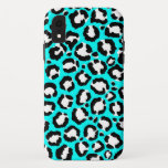 Capa Para iPhone Da Case-Mate Artsy Modern Cyan Blue Leopard Animal Print<br><div class="desc">Artsy, moderno, moderno, moderno, e padrão de impressão de animais leopardo desenhado a preto e branco, giro, num fundo azul ciano. ***NOTA DE DESIGN IMPORTANTE: Para qualquer solicitação de design personalizada, como solicitações de correspondência de produtos, alterações de cor, mudanças de posicionamento ou qualquer outra solicitação de alteração, clique no...</div>