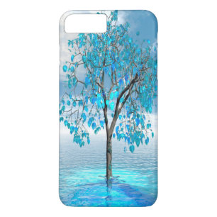 Capa iPhone 8 Plus/7 Plus Árvore Azul Crystal
