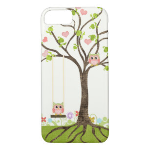 Capa Para iPhone Da Case-Mate Árvore bonito lunática das corujas de redemoinhos