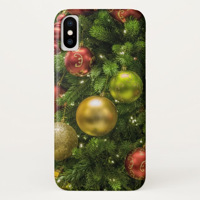 Capa Para iPhone, Case-Mate Árvore de Natal decorada (Verso)