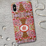 Capa Para iPhone Da Case-Mate Árvore de Natal Monograma<br><div class="desc">Proteja e decore o seu iPhone nesta estação festiva com este caso bonito e atraente. Uma adição perfeita se o telefone for um presente para um ente querido. A design apresenta os motivos natalinos, incluindo árvores, sagrados, robins, meias, névoas e flocos de neve. As cores são festivas e sutis e...</div>