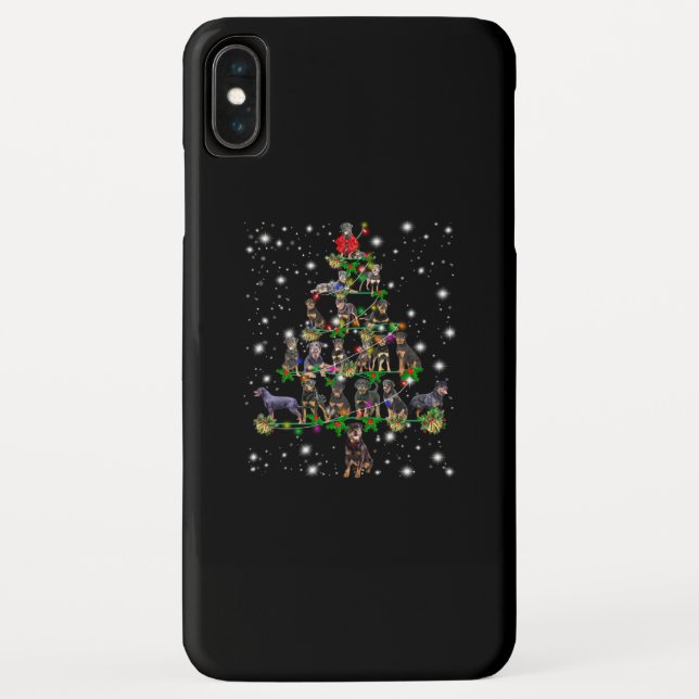 Capa Para iPhone, Case-Mate Árvore De Natal Rottweiler Coberta Por Lanterna (Verso)