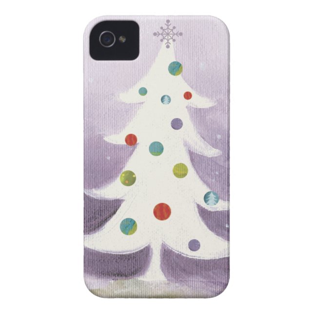 Capa Para iPhone, Case-Mate Árvore do White Christmas (Traseira)