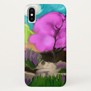Capa Para iPhone X Árvores Abstrato