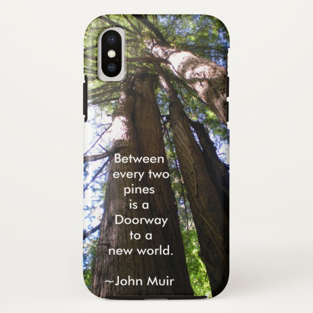 Capa Para iPhone, Case-Mate Árvores de Sequoia com Cotação de Muir (Verso)