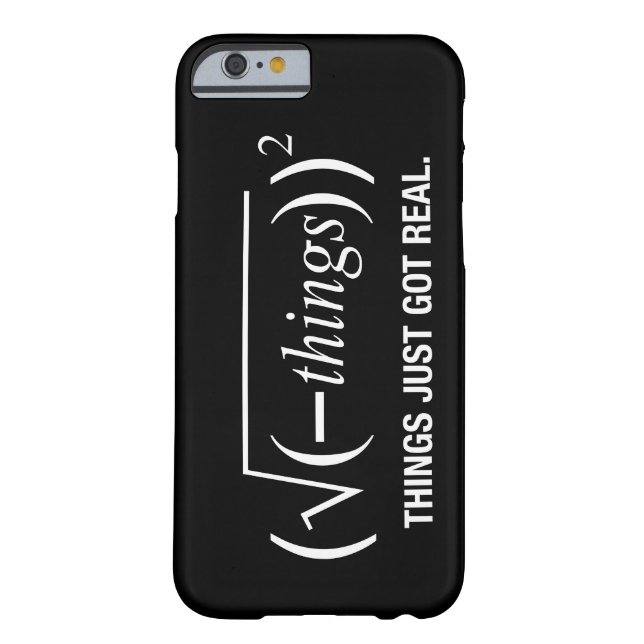 Capa Para iPhone, Case-Mate as coisas acabaram de ficar reais (Verso)