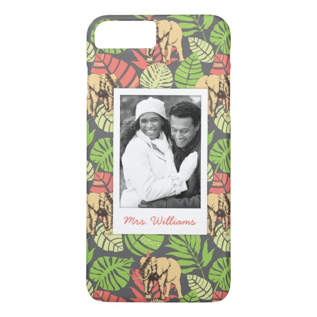 Capa Para iPhone, Case-Mate As folhas & os elefantes exóticos | adicionam sua (Verso)