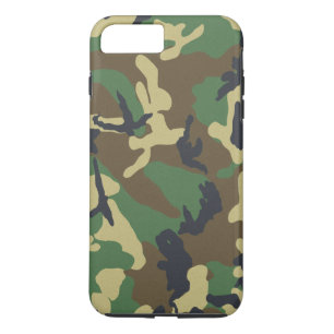 Capa iPhone 8 Plus/7 Plus As forças armadas camuflam o teste padrão