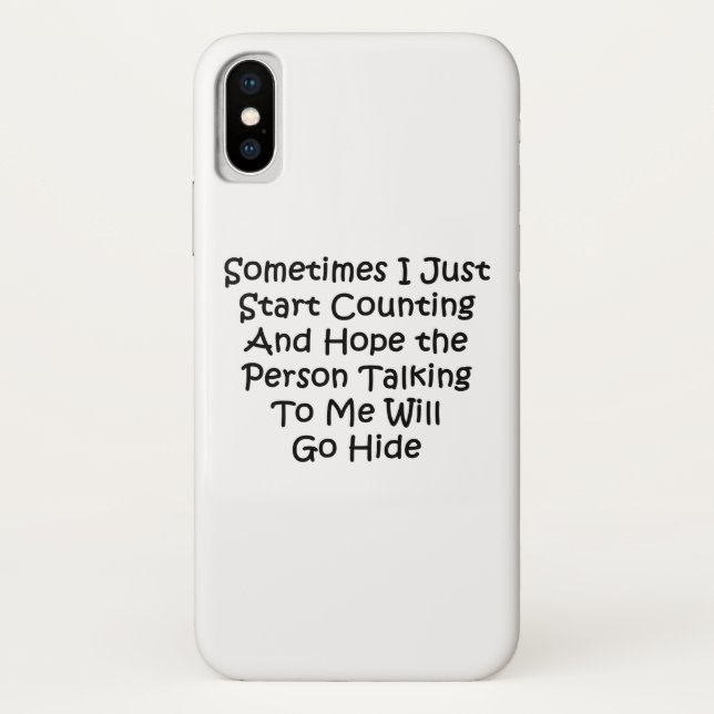 Capa Para iPhone, Case-Mate Às vezes eu simplesmente começo a contar (Verso)