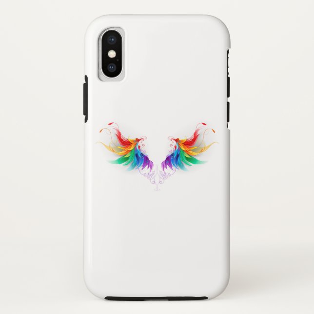 Capa Para iPhone, Case-Mate Asas Arco-íris Fofas (Verso)