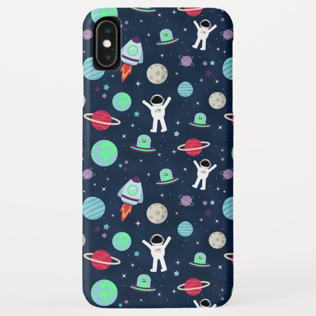 Capa Para iPhone, Case-Mate Astronautas Planetas Foguetes e Alienígenas (Verso)