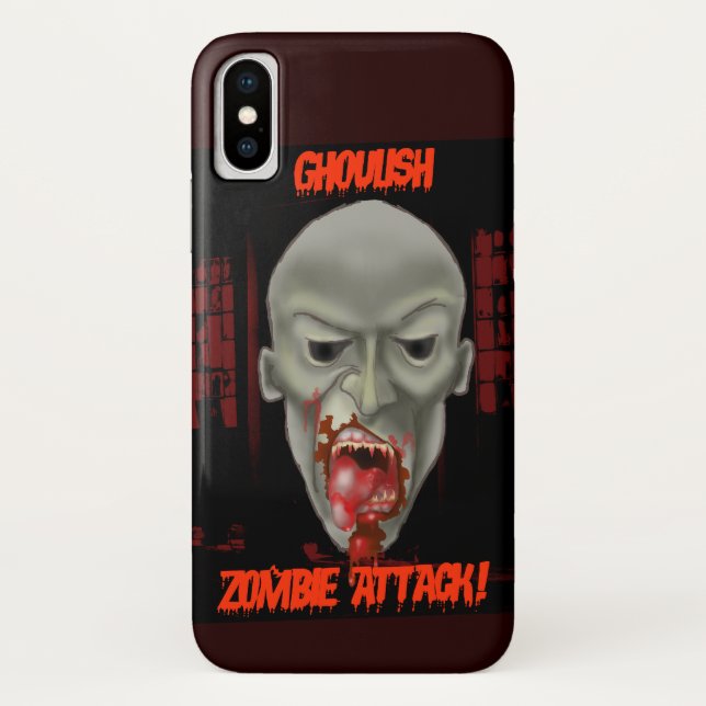 Capa Para iPhone, Case-Mate Ataque Zombie Ghoulish (Verso)