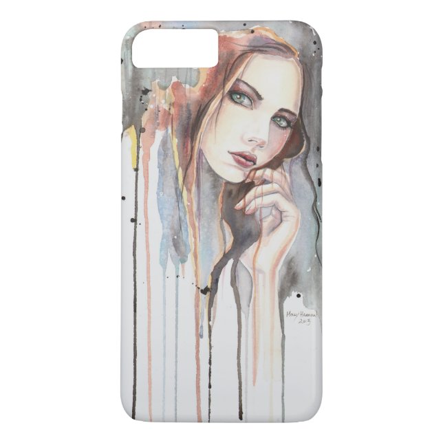 Capa Para iPhone, Case-Mate Atitude Arte Moderna Retrato de uma Mulher (Verso)