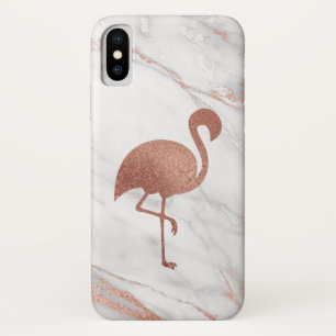 Capa Para iPhone Da Case-Mate Aumentou o flamingo da folha Dourado no teste