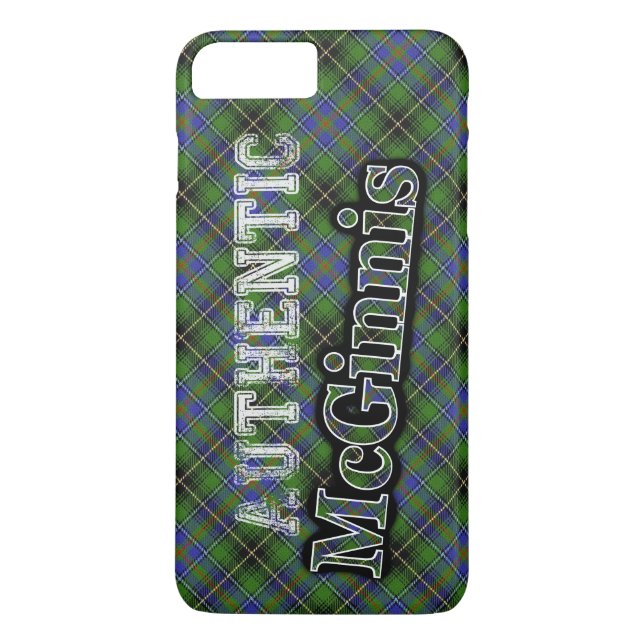 Capa Para iPhone, Case-Mate Authentic Clan McGinnis Scottish Tartan Design (Verso)