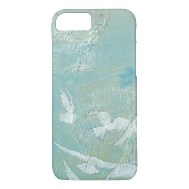 Capa Para iPhone, Case-Mate Aves Brancas Voando Através Do Céu Azul (Verso)