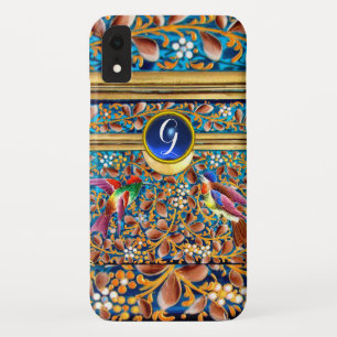 CAPA PARA iPhone DA Case-Mate AVES COLORIDAS E PADRÕES FLORAIS MONOGRAMAS GEM AZ