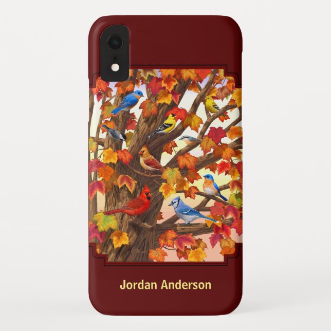 Capa Para iPhone, Case-Mate Aves no Outono Maple Tree Red (Verso)
