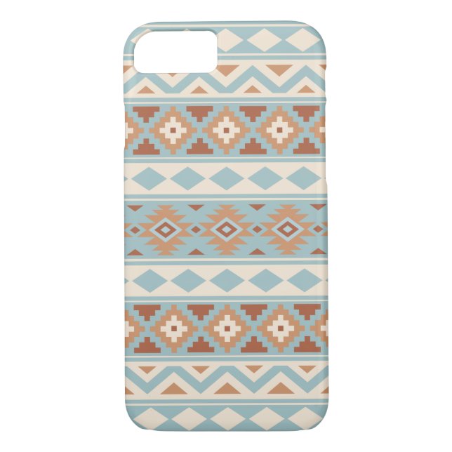 Capa Para iPhone, Case-Mate Aztec Essência Ptn IIIb Blue Cream Terracottas (Verso)