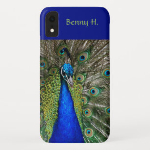 Capa Para iPhone Da Case-Mate Azuis e verdes de pavão orgulhosos editáveis