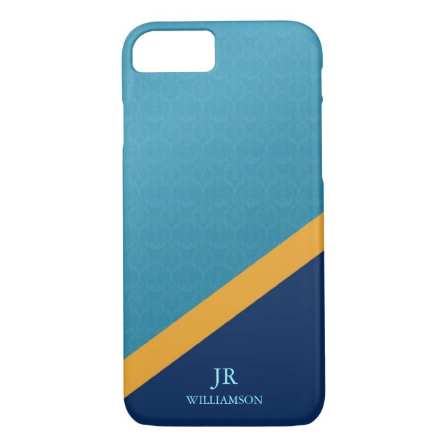 Capa Para iPhone, Case-Mate Azul Cara moderna (Verso)