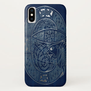 Capa Para iPhone X Azul celta do dragão