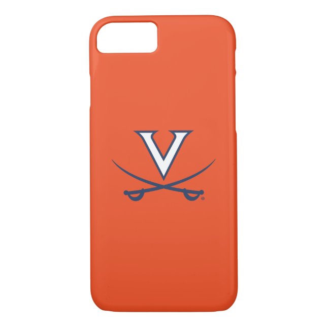 Capa Para iPhone, Case-Mate Azul das espadas | dos Cavaliers V de Virgínia (Verso)