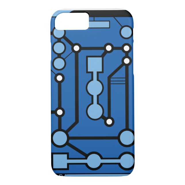 Capa Para iPhone, Case-Mate Azul de Motherbox (Verso)