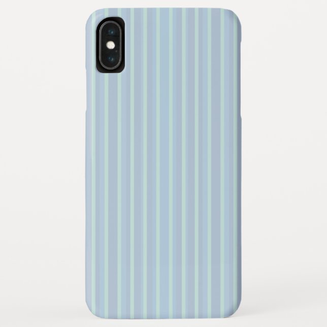 Capa Para iPhone, Case-Mate Azul de Shimmering Moderno Striped (Verso)
