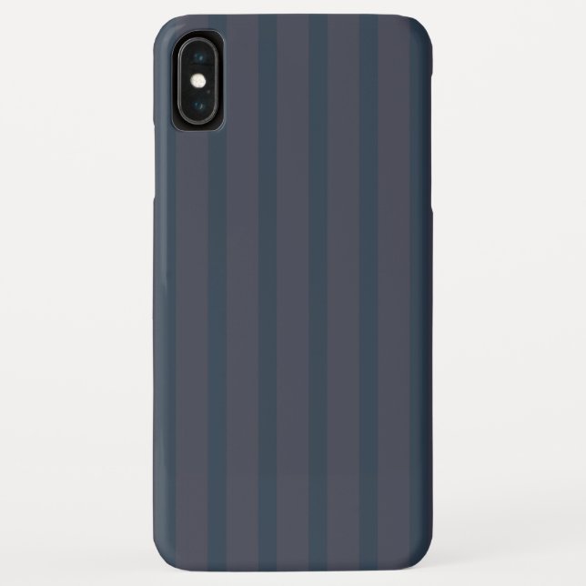 Capa Para iPhone, Case-Mate Azul e ameixa de Marinho moderno com risca (Verso)
