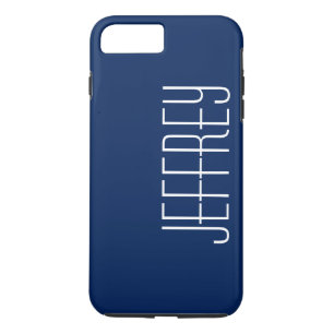 Capa Para iPhone Da Case-Mate Azul e branco escuro clássico, Jumbo Name persona