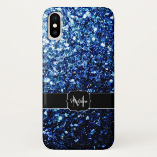 Capa Para iPhone Da Case-Mate Azul Escuro profundo brilhante falso brilho brilha