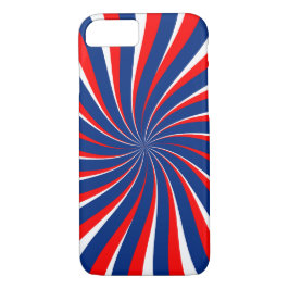 Capa Para iPhone Da Case-Mate Azul espiral vermelho branco...