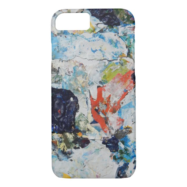 Capa Para iPhone, Case-Mate Azul, laranja e branco (Verso)