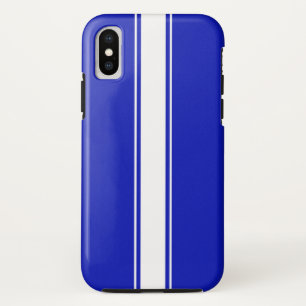 Capa Para iPhone Da Case-Mate Azul liso & resistente com a listra de competênci
