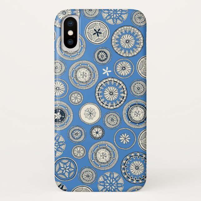 Capa Para iPhone, Case-Mate azul-pango (Verso)