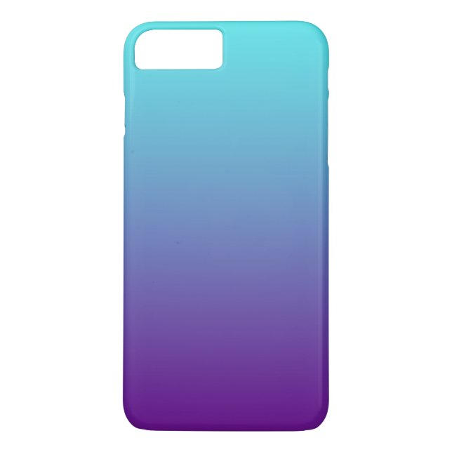 Capa Para iPhone, Case-Mate Azul-turquesa-roxa-claro-claro-de-fundo com gradie (Verso)