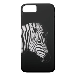 Capa Para iPhone Da Case-Mate Azul-zebra legal, preto e branco, preto