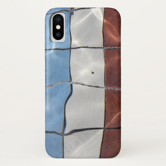 Capa Para iPhone, Case-Mate azulejo abstrato água (Verso)
