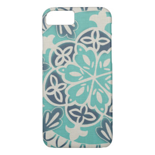 Capa iPhone 8/ 7 Azulejo Batik Azul I