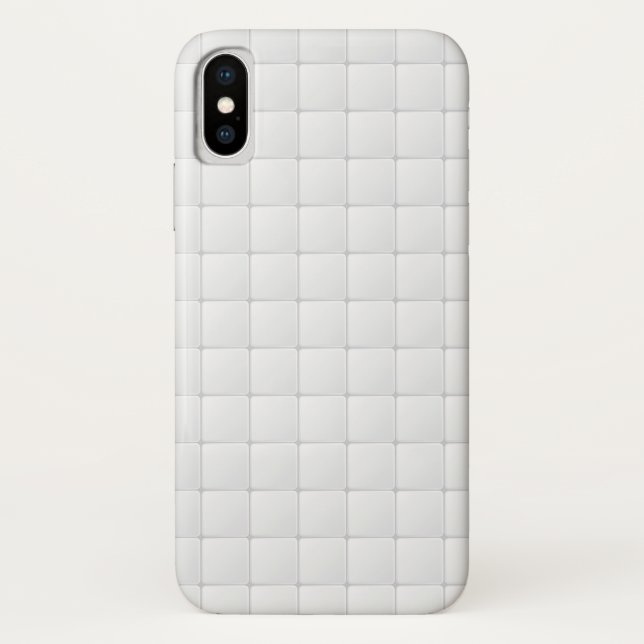 Capa Para iPhone, Case-Mate Azulejo branco (Verso)