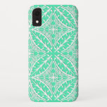 Capa Para iPhone XR Azulejos marroquinos - azul e branco de ovo de rob<br><div class="desc">Padrão de azulejo inspirado por marroquinos com um aspecto cerâmico polido - azul-ovo/aqua de pinto mole com fundo branco</div>