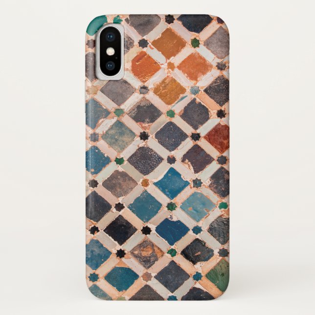 Capa Para iPhone, Case-Mate azulejos modelados coloridos (Verso)