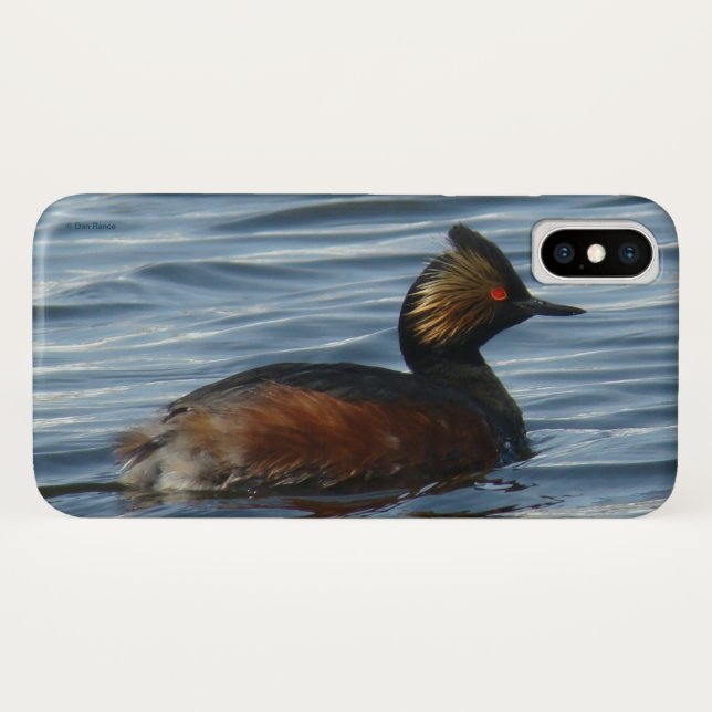 Capa Para iPhone, Case-Mate B1 Eared Grebe (Verso (Horizontal))
