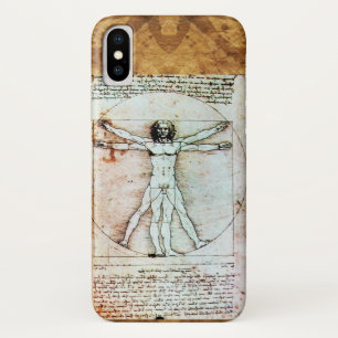 Capa Para iPhone X Bacia antiga do VITRUVIAN MAN