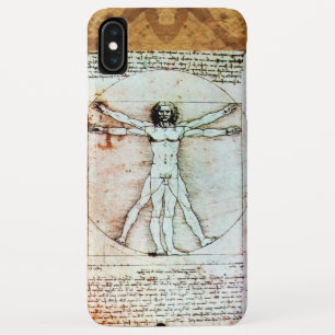 Capa Para iPhone XS Max Bacia antiga do VITRUVIAN MAN