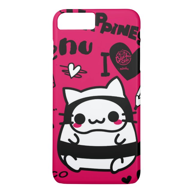 Capa Para iPhone, Case-Mate bae bae cats fucsia (Verso)