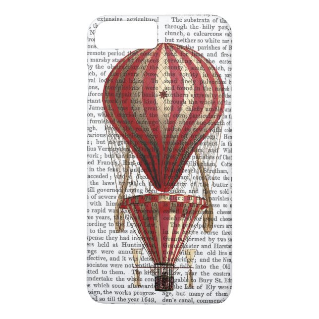 Capa Para iPhone, Case-Mate Balão de ar quente com camadas Impressão vermelho (Verso)